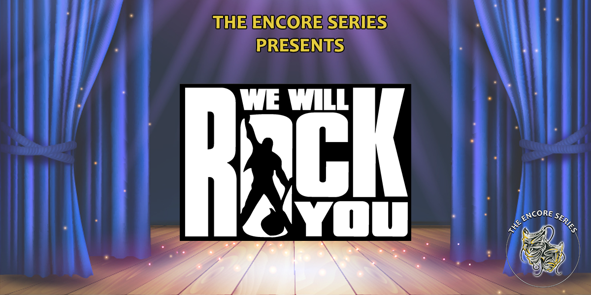 Event graphic for We Will Rock You.